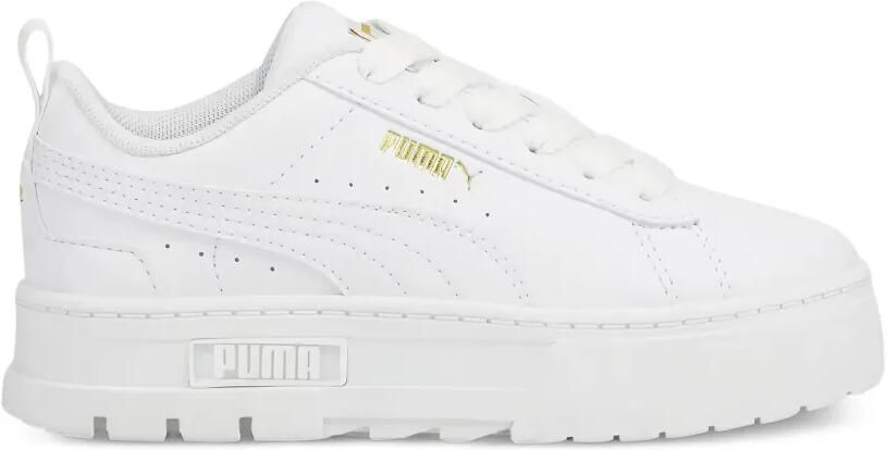 Puma Kids Mayze leren sneakers Wit