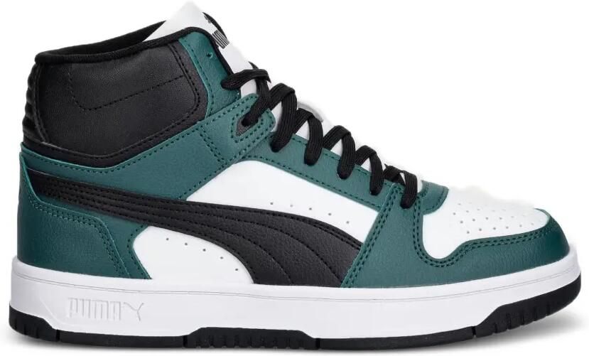 Puma Kids Rebound Slam Mid high-top sneakers met ronde neus Groen