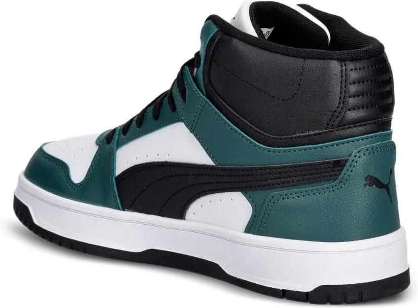 Puma Kids Rebound Slam Mid high-top sneakers met ronde neus Groen - Foto 2