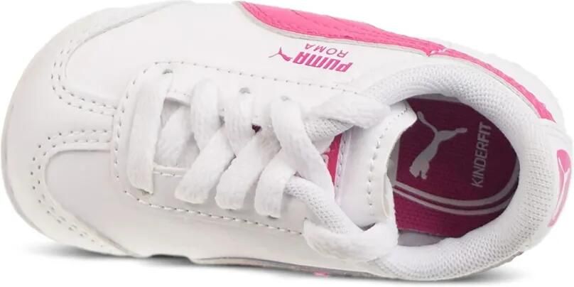 Puma Kids Roma leren sneakers Wit - Foto 4
