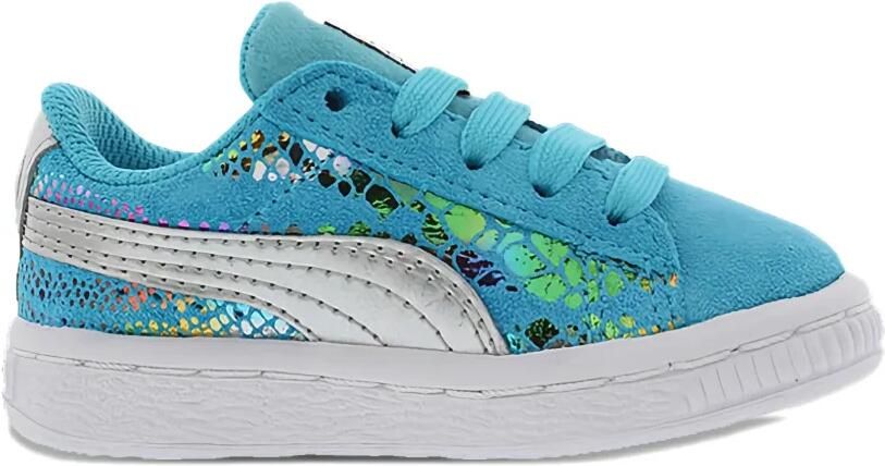 Puma Kids Sportlux TD suède sneakers Blauw