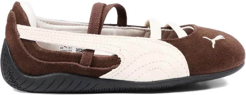 Puma Kids Suède ballerina's met bandje Bruin