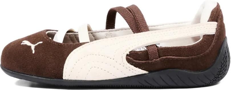 Puma Kids Suède ballerina's met bandje Bruin - Foto 2