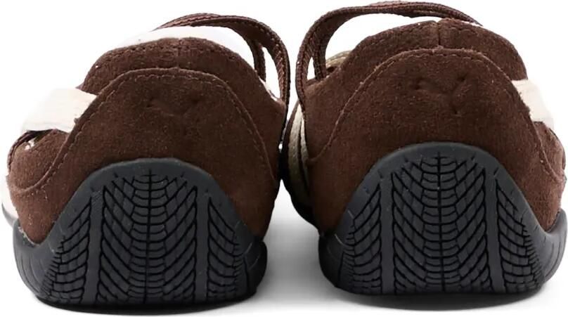 Puma Kids Suède ballerina's met bandje Bruin - Foto 3