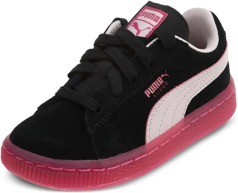 Puma Kids Suède leren sneakers Zwart