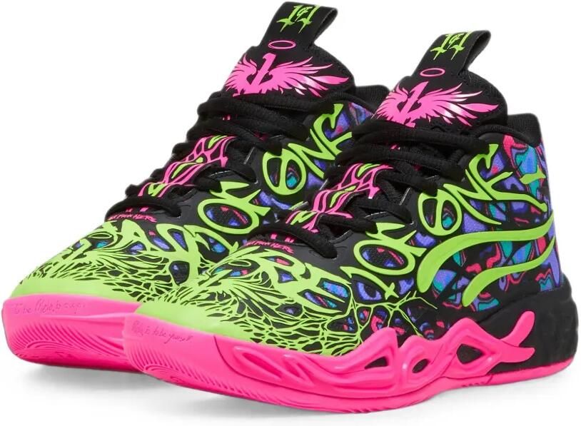 Puma Kids x LaMelo Ball MB.04 Heem low-top basketbalsneakers Zwart