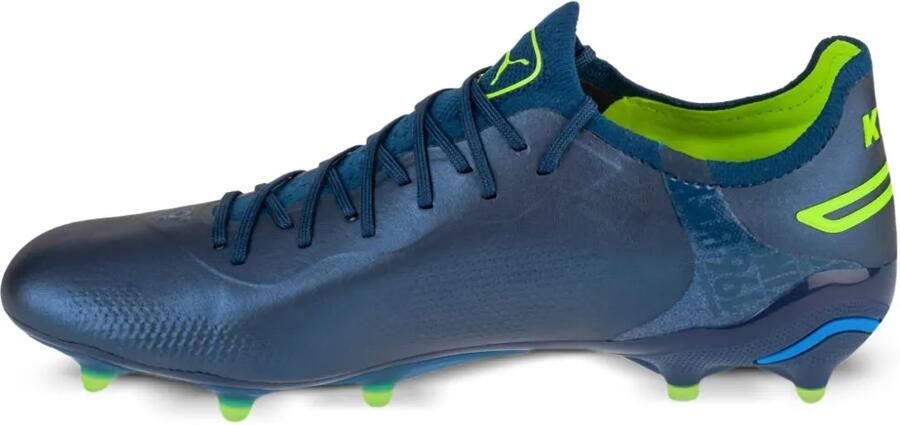 PUMA King Ultimate "Persian Blue White Pro Green" sneakers Blauw