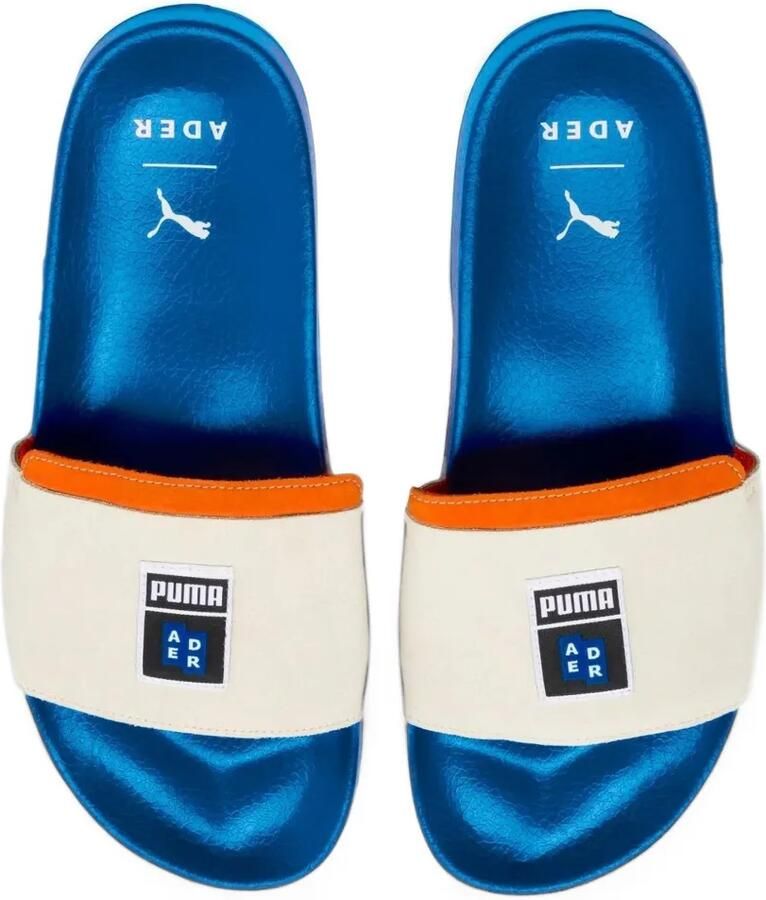 PUMA Leadcat logo-patch slides Wit - Foto 2