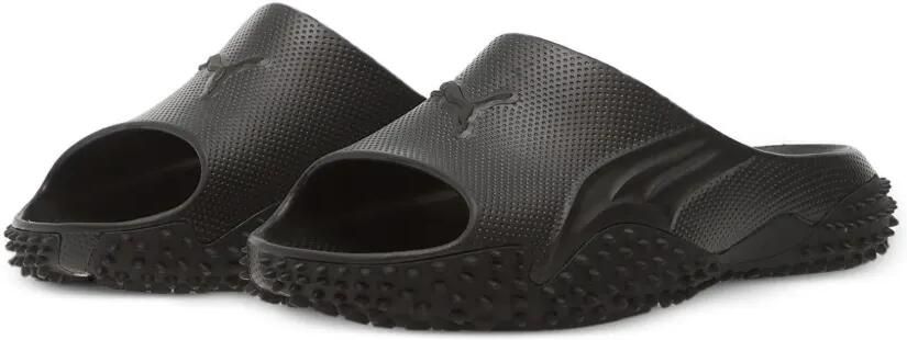 PUMA Mostro slippers met logo-reliëf Zwart - Foto 4