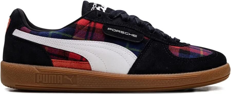 PUMA Porsche Legacy "Palermo Tartan Black Red" sneakers Zwart
