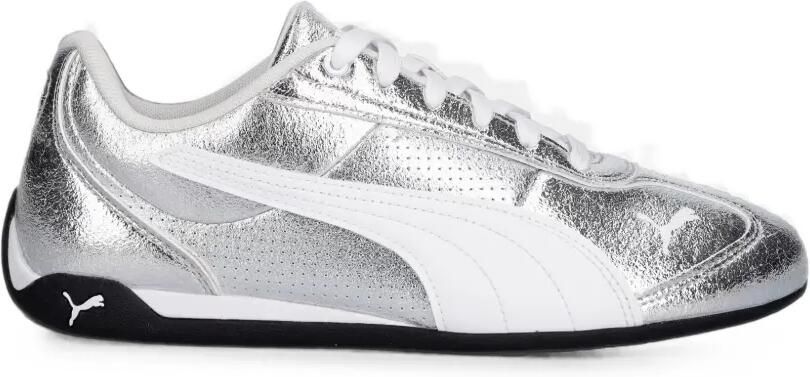 PUMA Replicatch Metallic Whisper low-top sneakers met gebarsten-effect Zilver