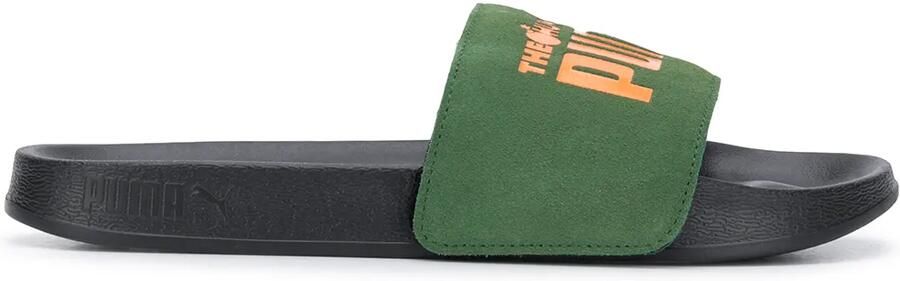 PUMA Slippers met logo Zwart