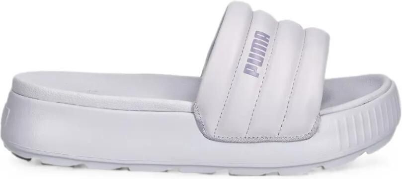 PUMA Slippers met logoprint Wit