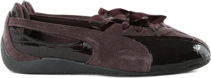 PUMA Speedcat croc-effect panelled sneakers Paars