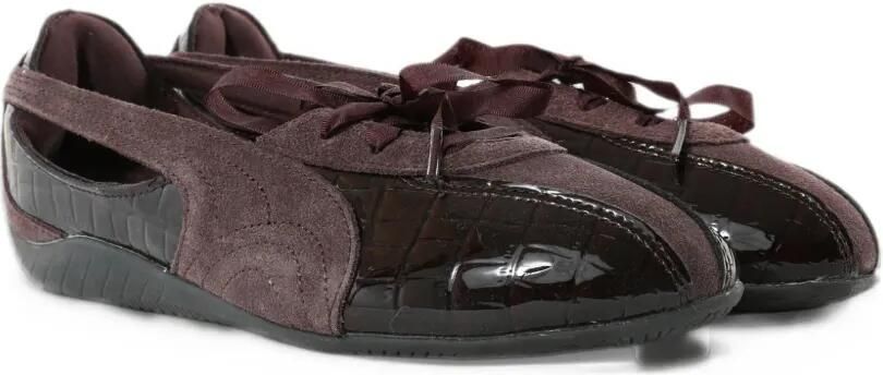 PUMA Speedcat croc-effect panelled sneakers Paars - Foto 2