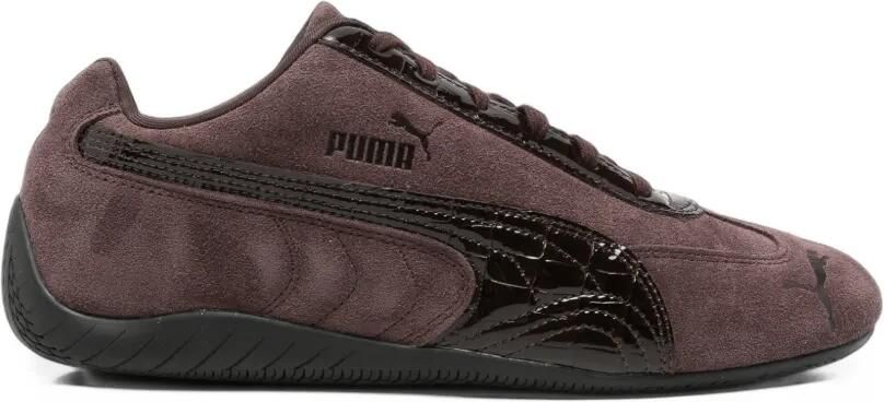 PUMA Speedcat Croc Wns sneakers met krokodillen-reliëf Bruin