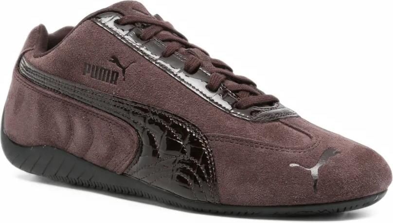 PUMA Speedcat Croc Wns sneakers met krokodillen-reliëf Bruin - Foto 3