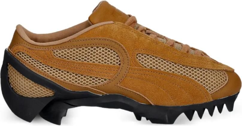 PUMA Suède sneakers met mesh vlakken Bruin