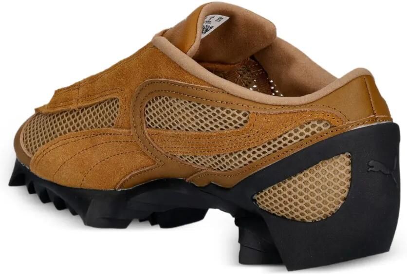 PUMA Suède sneakers met mesh vlakken Bruin - Foto 2