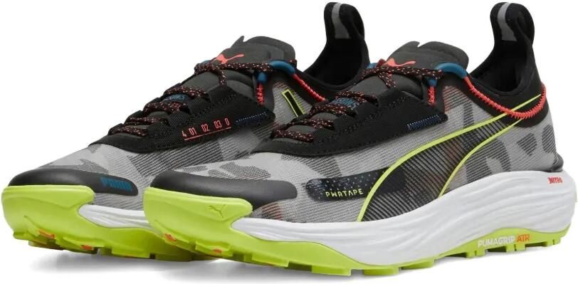 PUMA Voyage Nitro 3 "Black Lime Pow Active Red" sneakers Zwart