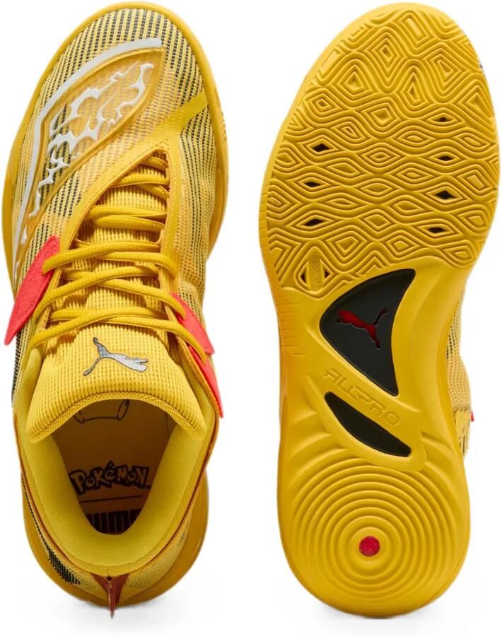 PUMA x Pokémon All-Pro Nitro 2 Pikachu basketbal sneakers Geel - Foto 3