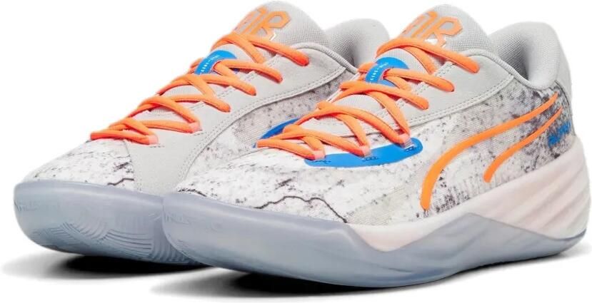 PUMA x RJ Barrett All-Pro Nitro "Light Grey Ultra Orange" sneakers Beige - Foto 2