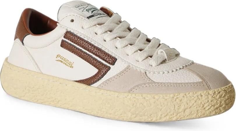 Puraai 1.01 suède sneakers met vlakken Wit - Foto 2