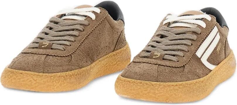 Puraai 1.01 Vintage harige microsuède sneakers Bruin - Foto 3