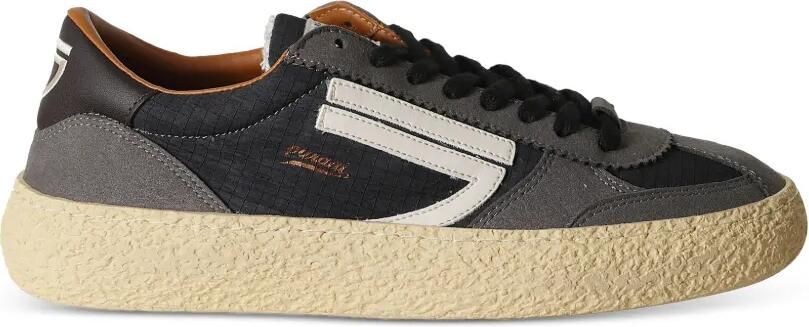 Puraai 1.01 Vintage ripstop sneakers met vlakken Grijs