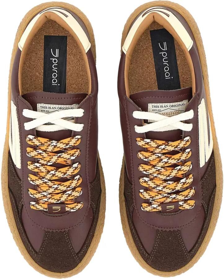 Puraai 1.01 Vintage sneakers Bruin - Foto 2