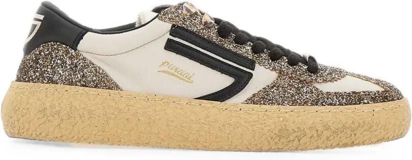 Puraai 1.01 Vintage sneakers met glitters Wit