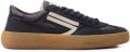 Puraai 1.01 Vintage suède sneakers met vlakken Blauw - Blauw