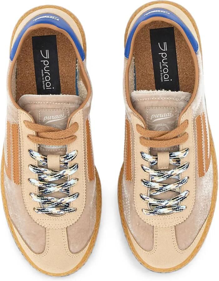 Puraai 6.01 XS sneakers met fluwelen effect Beige - Foto 2