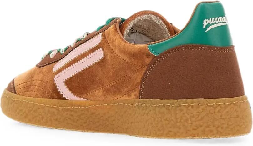 Puraai 6.01 XS sneakers met fluwelen effect Bruin - Foto 4