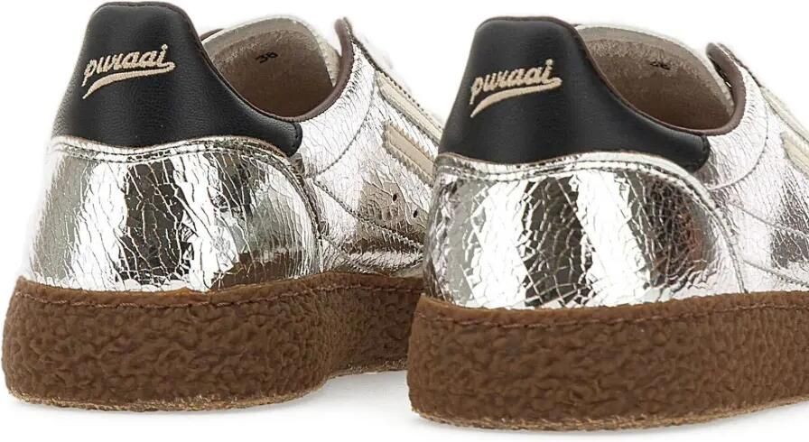 Puraai 6.01 xs sneakers met gebarsten effect Zilver - Foto 2