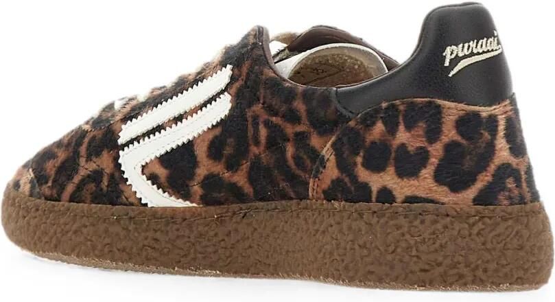Puraai 6.01 XS sneakers met luipaardprint Bruin