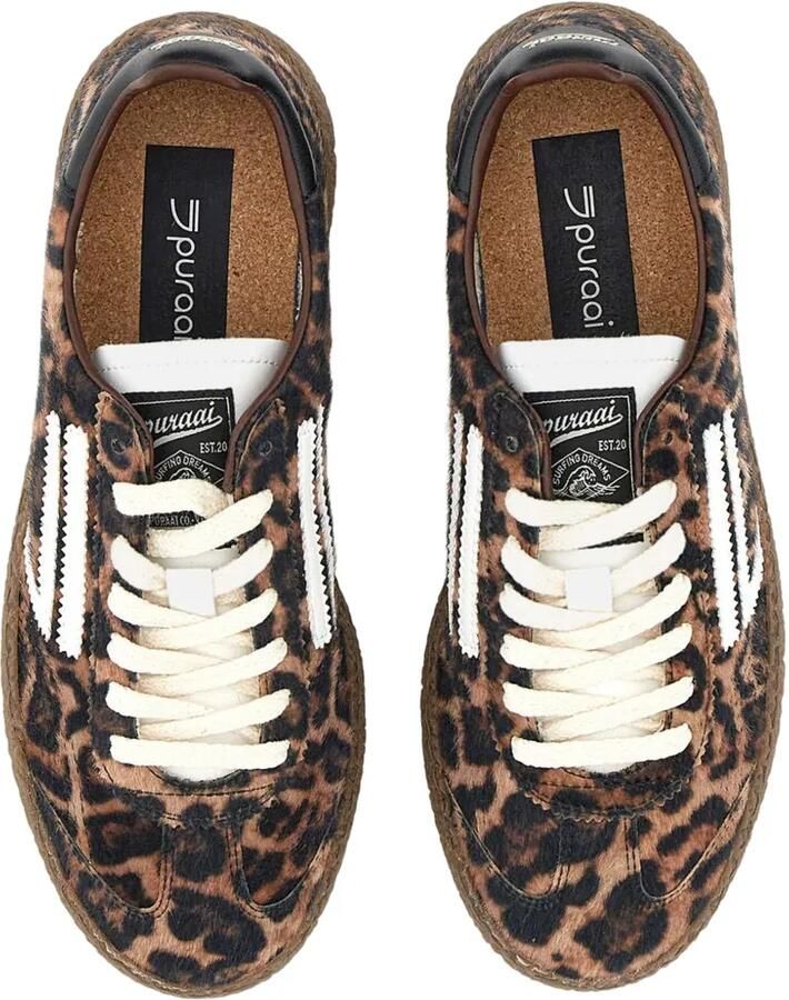 Puraai 6.01 XS sneakers met luipaardprint Bruin - Foto 2