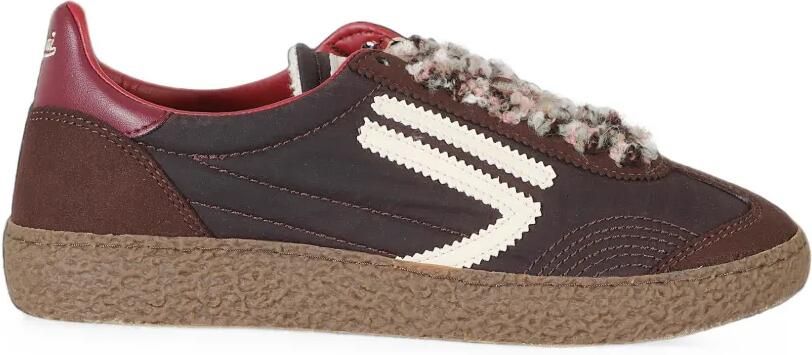 Puraai 6.01 XS suede-panel low-top sneakers Bruin