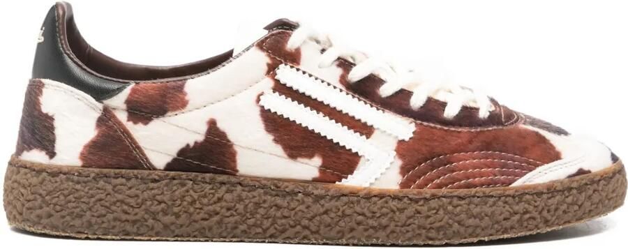 Puraai Carolina sneakers met patroon Bruin