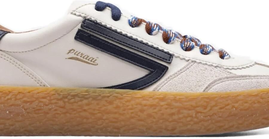 Puraai Chianti sneakers met vlakken en logo-patch Wit - Foto 4