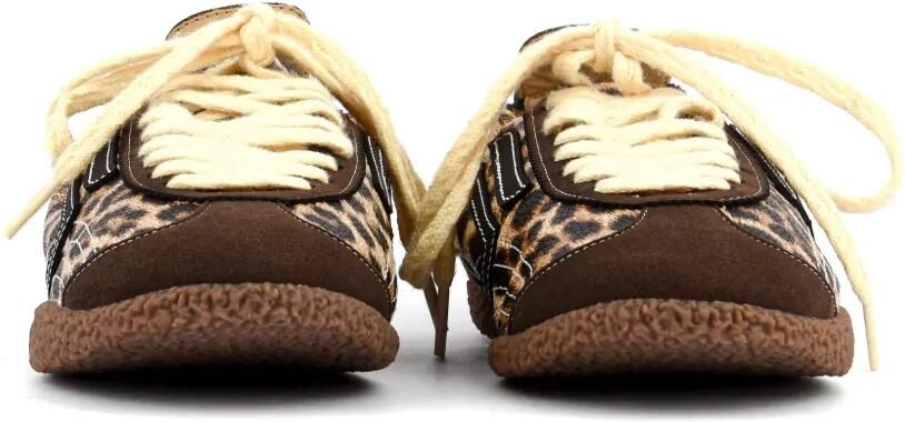 Puraai Corsa Bolt sneakers met luipaard-print Bruin - Foto 4