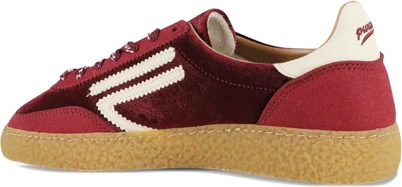 Puraai Fluwelen sneakers met vlakken Rood - Foto 3