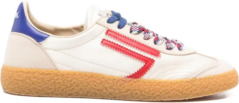 Puraai Gaeta sneakers met gestreept detail Beige