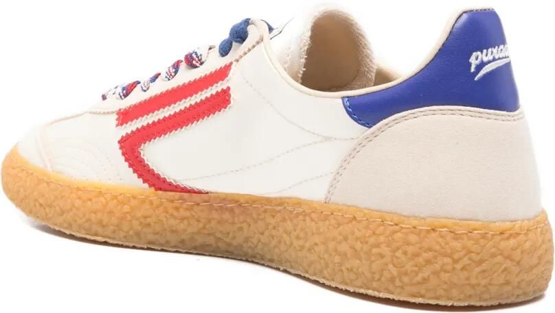 Puraai Gaeta sneakers met gestreept detail Beige - Foto 3