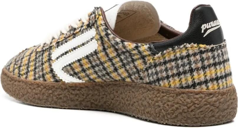 Puraai Geruite sneakers Geel - Foto 2