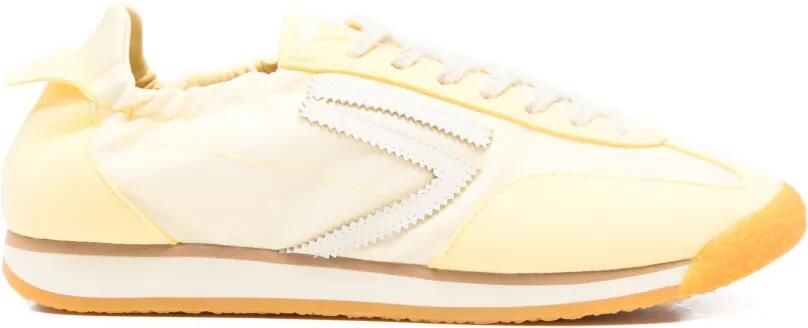 Puraai Gesmockte sneakers Geel