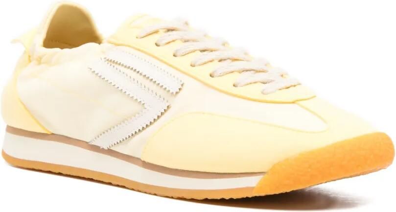 Puraai Gesmockte sneakers Geel - Foto 3