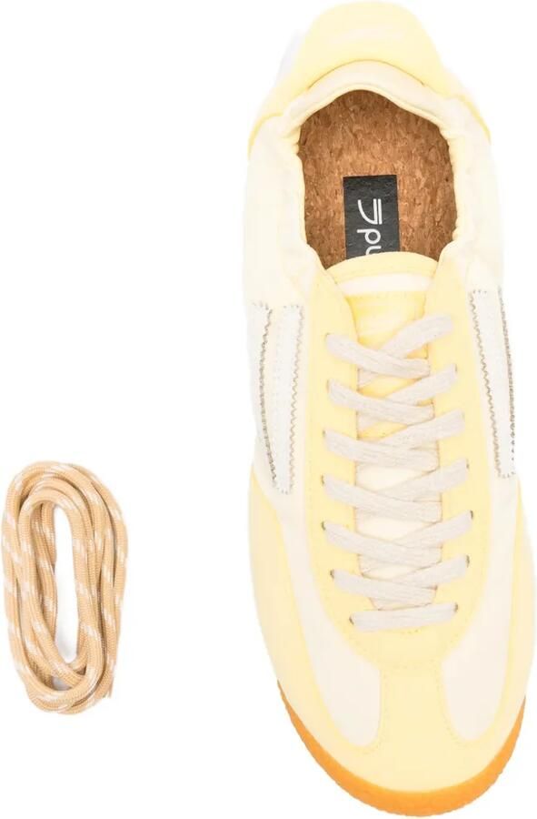Puraai Gesmockte sneakers Geel - Foto 2
