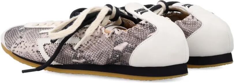 Puraai Lion sneakers met slangen-effect Beige - Foto 3