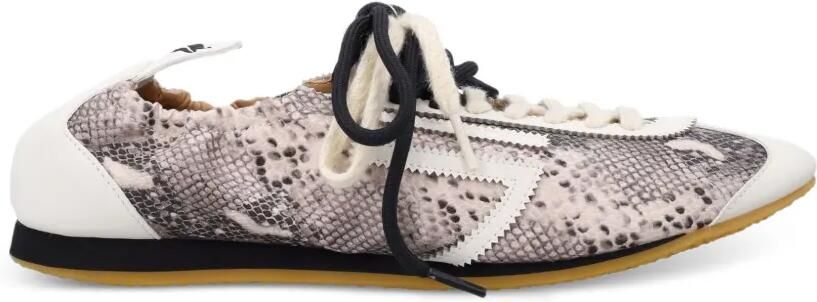 Puraai Lion sneakers met slangen-effect Beige - Foto 2